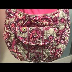 Vera Bradley Pink Paisleys Meet Plaid Print